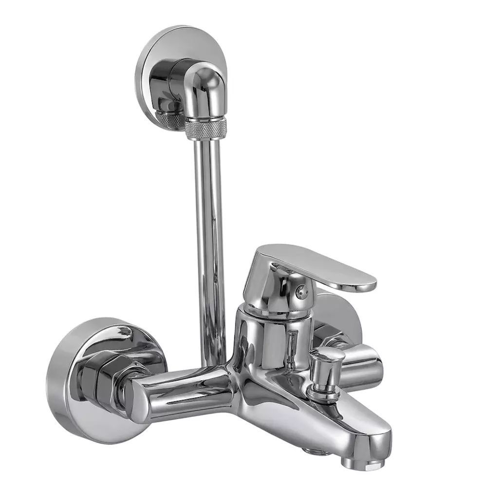 PLUMBER Ecoline Series Euphoria Range Single Lever Wall Mixer with L Bend for Overhead Shower, EPA-3101LB