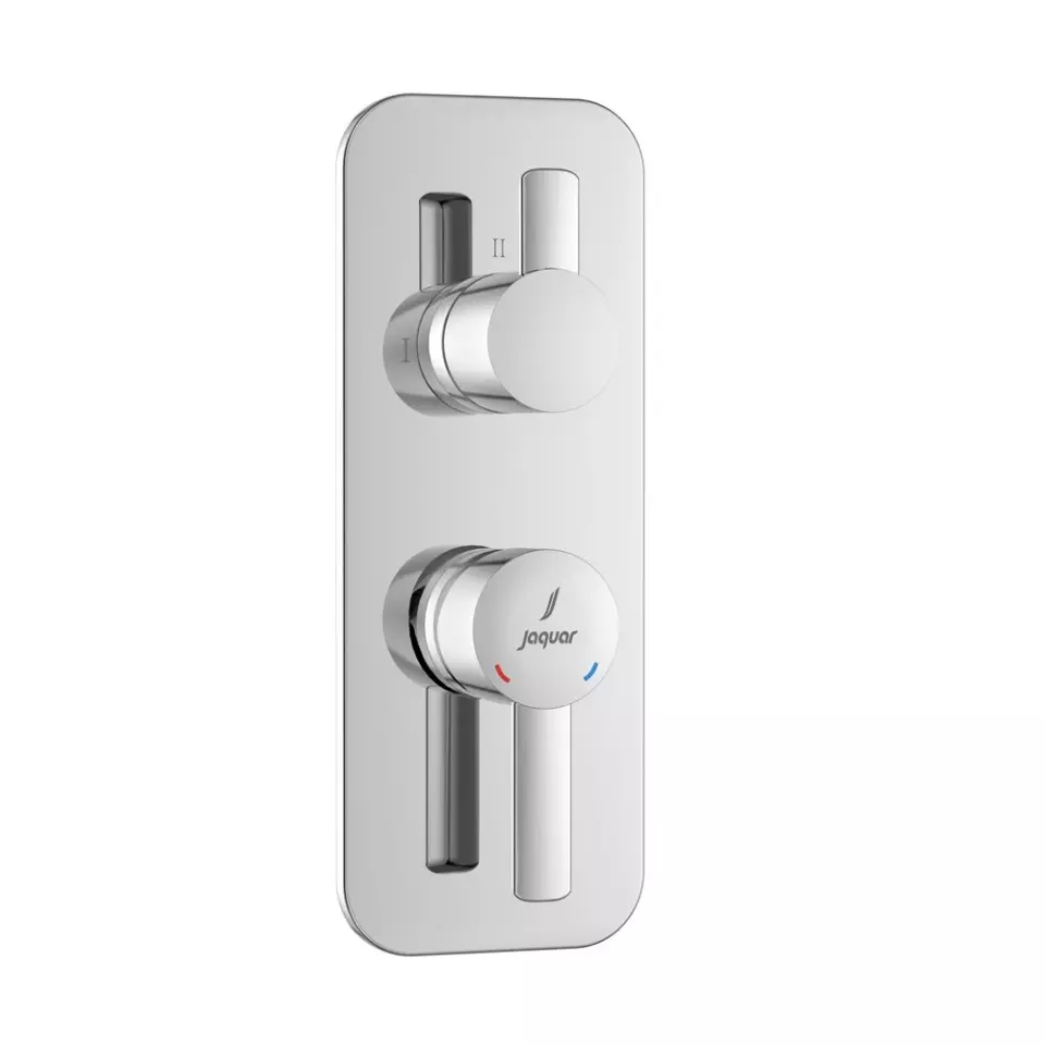 Jaquar Fusion Prime Single Lever 3-Way Diverter Aquamax Exposed Part Kit of Shower Mixer Silver Stainless Steel for Home Use, FUP-CHR-29783NKPM