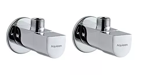 Aquieen Arc Series Silver Color Chrome Finish Angle Valve