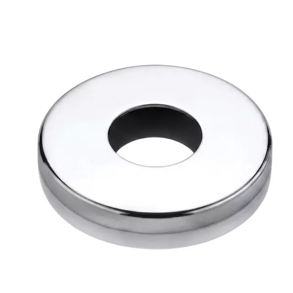 Aquai Round (J4) Flange Stainless Steel 70 mm Size Silver for Bathroom Use, VI-ACC-02