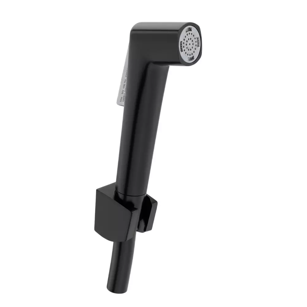 RN Health Faucet PTMT Metallic Grey & Black with 1.25 m Shower Hose & Holder, RNHFT09B09