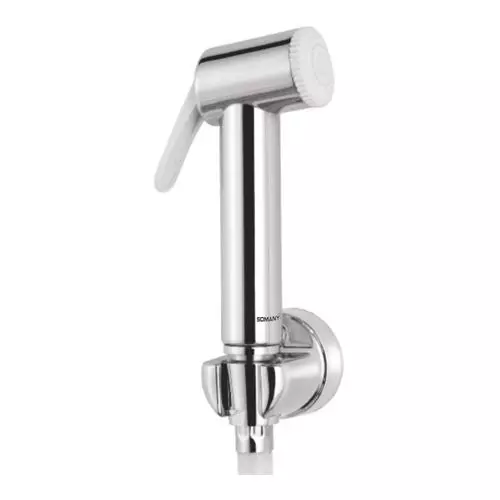 Somany Health Faucet with PVC Tube and Hook Super Series ABS Body Chrome Finish Silver Color, 272150680101