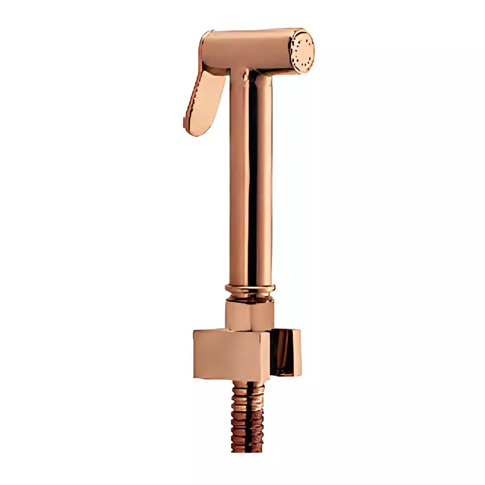 Somany Health Faucet With Tube and Hook French Collection Grace Series Rose Gold Metal Wall Mount, 272151360011