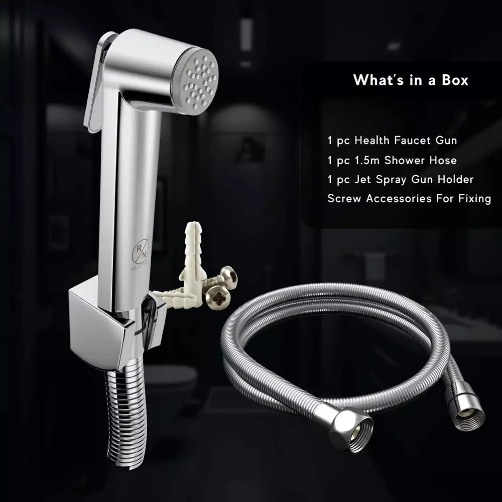 rn-health-faucet-chrome-plated-abs-silver-with-15-m-shower-hose-holder-article-no-5401