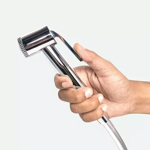 D&B BATHWARE ABS Chrome Finish Health Faucet with 1 m Hose and Holder, DB-TLTHF6611