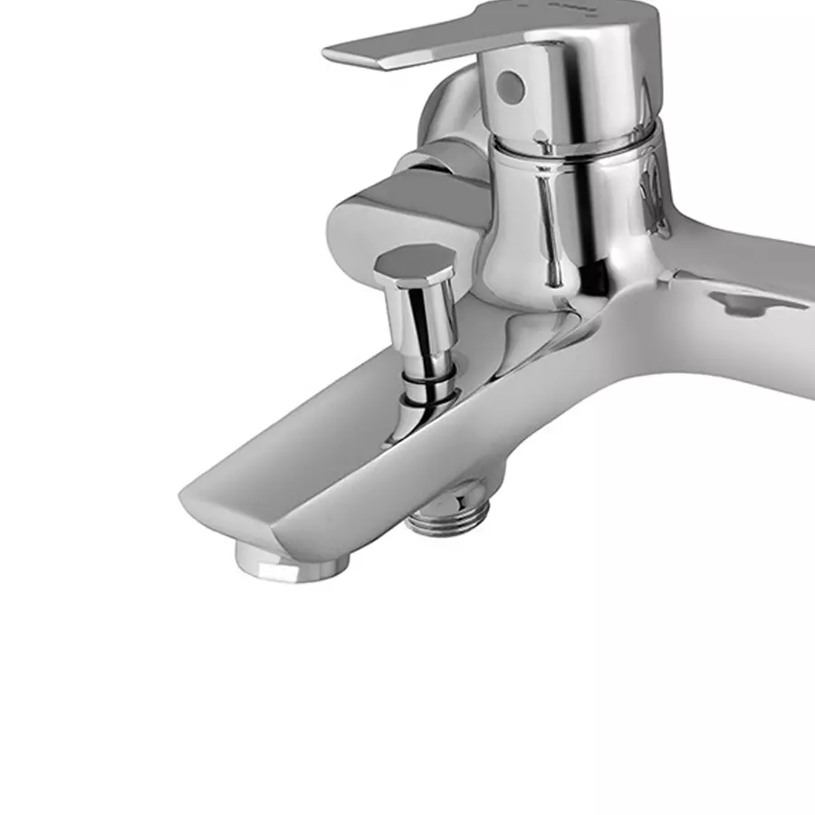 Essco by Jaquar APR-CHR-101119 Single Lever Silver Stainless Steel Chrome Finish Wall Mixer