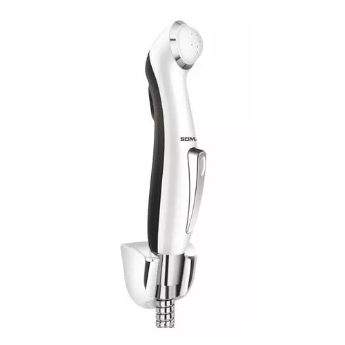 Somany Health Faucet with Tube and Hook Beau Series ABS Body Chrome Finish Silver Color, 272150680251