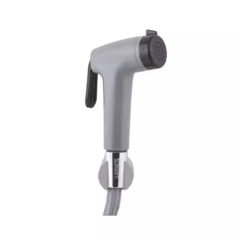 Somany Health Faucet with Nylon Tube and Hook Stella Series ABS Body Matte Finish Grey Color, 272150680371