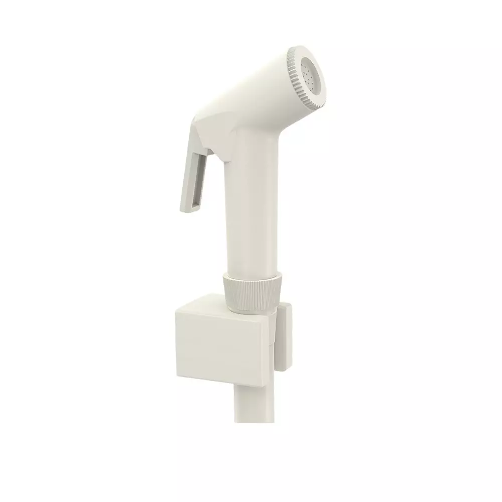 RN Health Faucet PTMT White with 1.50 m Shower Hose & Holder, RNPHF01A41