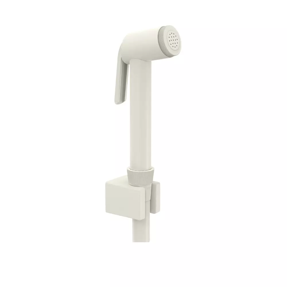RN Health Faucet PTMT White with 1.25 m Shower Hose & Holder, RNPHF01A40