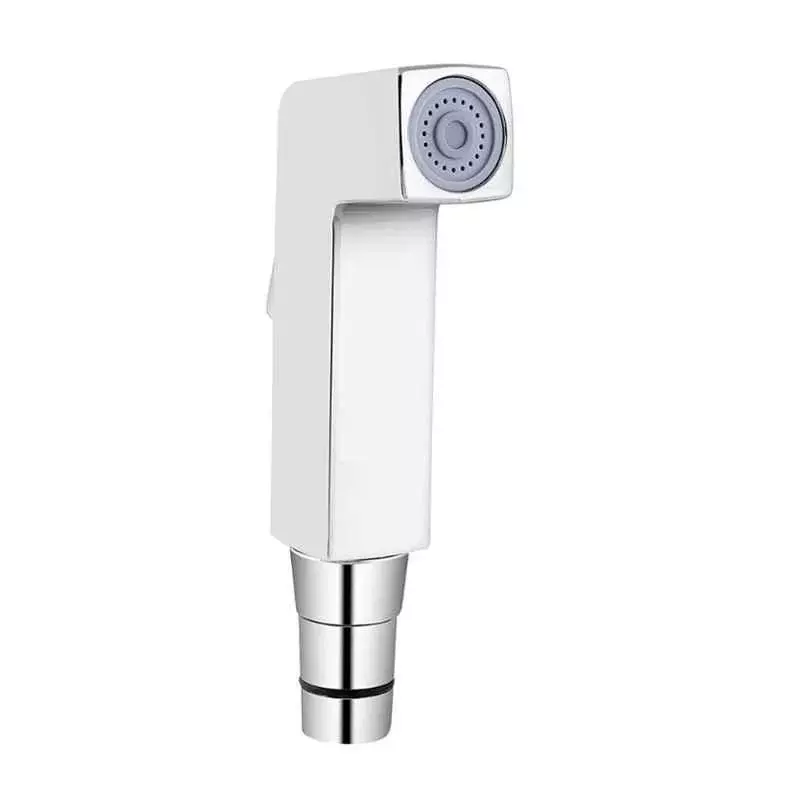 Somany Health Faucet with Tube and Hook Neo Series Square Shape ABS Body Chrome Finish Silver Color, 272150680301