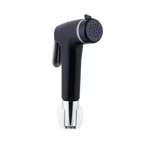 Somany Health Faucet with Nylon Tube and Hook Stella Series ABS Body Matte Finish Black Color, 272150680361