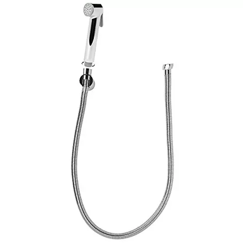 ELEGANT CASA Health Faucet (Handheld Bidet) Stainless steel Flexible Hose Pipe 1.25 m Chrome Finish