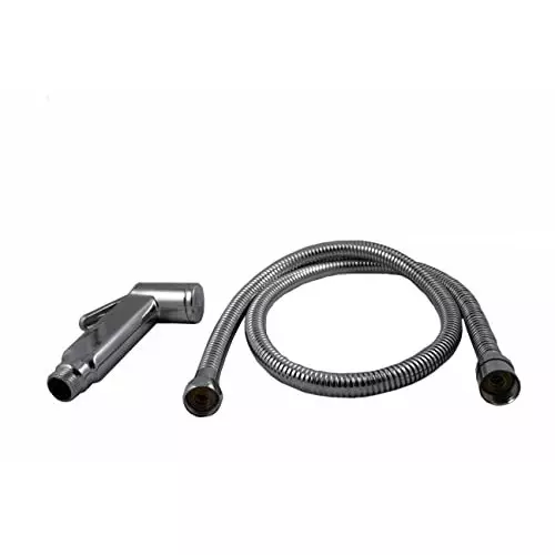 ELEGANT CASA Health Faucet (Handheld Bidet) Milltion Type ABS Body & Stainless Steel 1 m Hose Chrome Finish