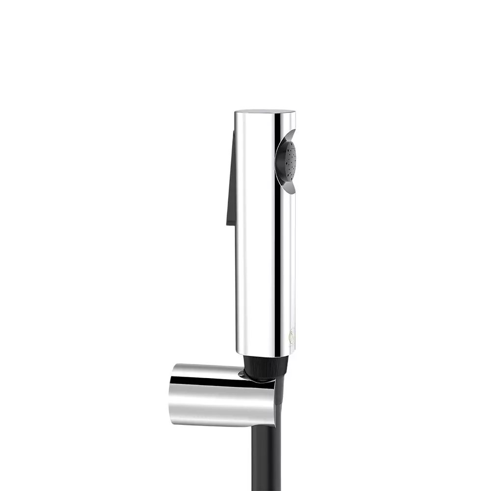 RN Health Faucet Chrome Plated ABS Black & Chrome with 1.5 m Shower Hose & Holder, RNPHF32D22
