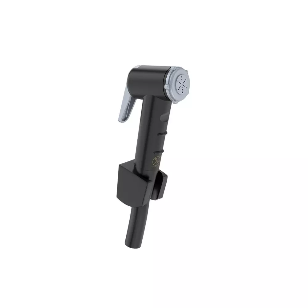 RN Health Faucet PTMT Metallic Grey & Black with 1.25 m Shower Hose & Holder, RNHFF09B09