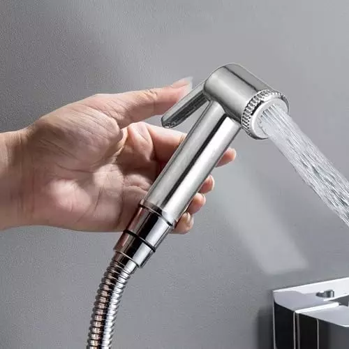 ELEGANT CASA Health Faucet (Handheld Bidet) Gun Brass Jaquar Type Stainless Steel Chrome Finish