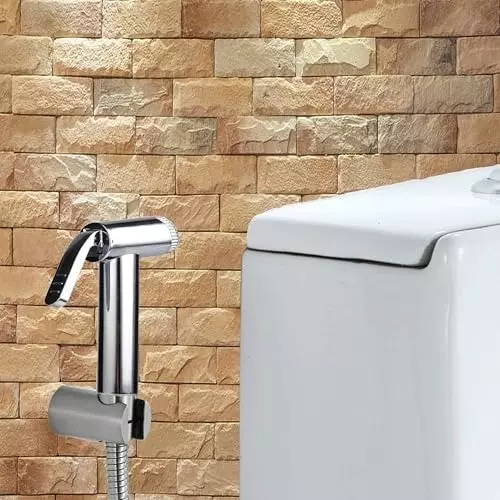 ELEGANT CASA Health Faucet (Handheld Bidet) Gun Brass Jaquar Type Stainless Steel Chrome Finish