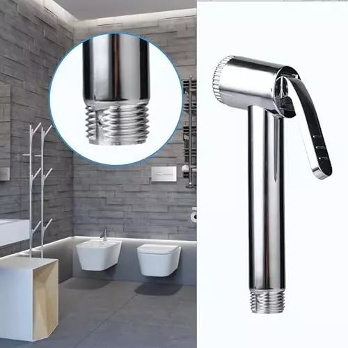 ELEGANT CASA Health Faucet (Handheld Bidet) Gun Brass Jaquar Type Stainless Steel Chrome Finish