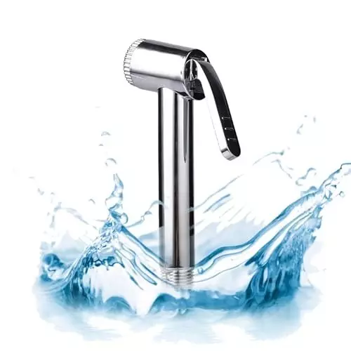ELEGANT CASA Health Faucet (Handheld Bidet) Gun Brass Jaquar Type Stainless Steel Chrome Finish
