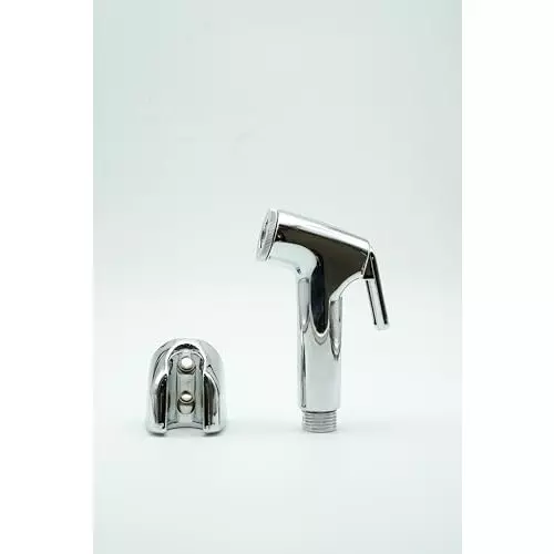 Luv Bath Jet Spray 1 m Hose Pipe Length High Pressure Stainless Steel Silver