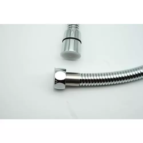 Luv Bath Shower Hose Pipe 1 m Hose Pipe Chrome Leak-Proof, Rust & Tangle-Free Stainless Steel Silver