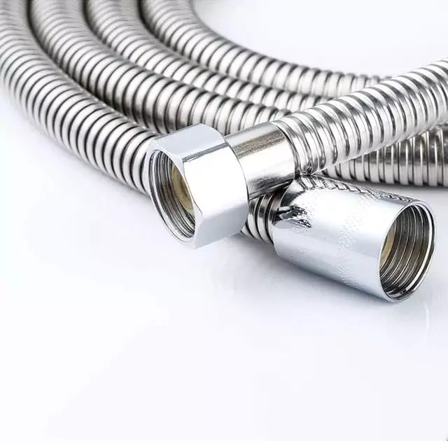 Luv Bath Shower Hose Pipe 1.5 m Hose Pipe Chrome Leak-Proof, Rust & Tangle-Free Stainless Steel Silver
