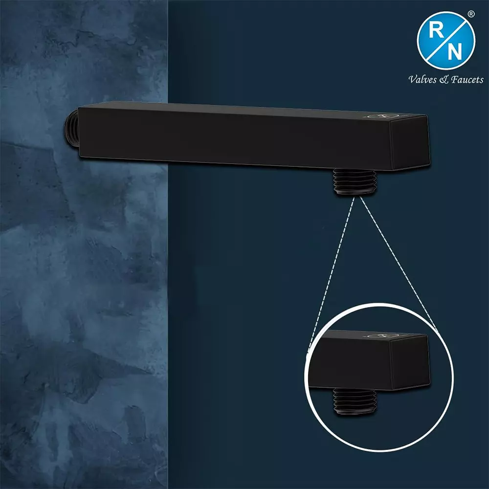 rn-shower-arm-black-chrome-square-stainless-steel-black-4572-cm-18-inch-rn202b0618-pack-of-75-pcs