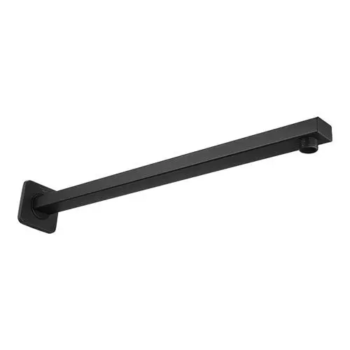 Somany Shower Arm French Collection All Black Finish Metal Body Wall Mount, 272220790081