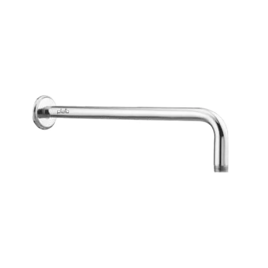 PLATO Shower Arm Heavy Brass 525 mm Silver with Flange, 7106 A