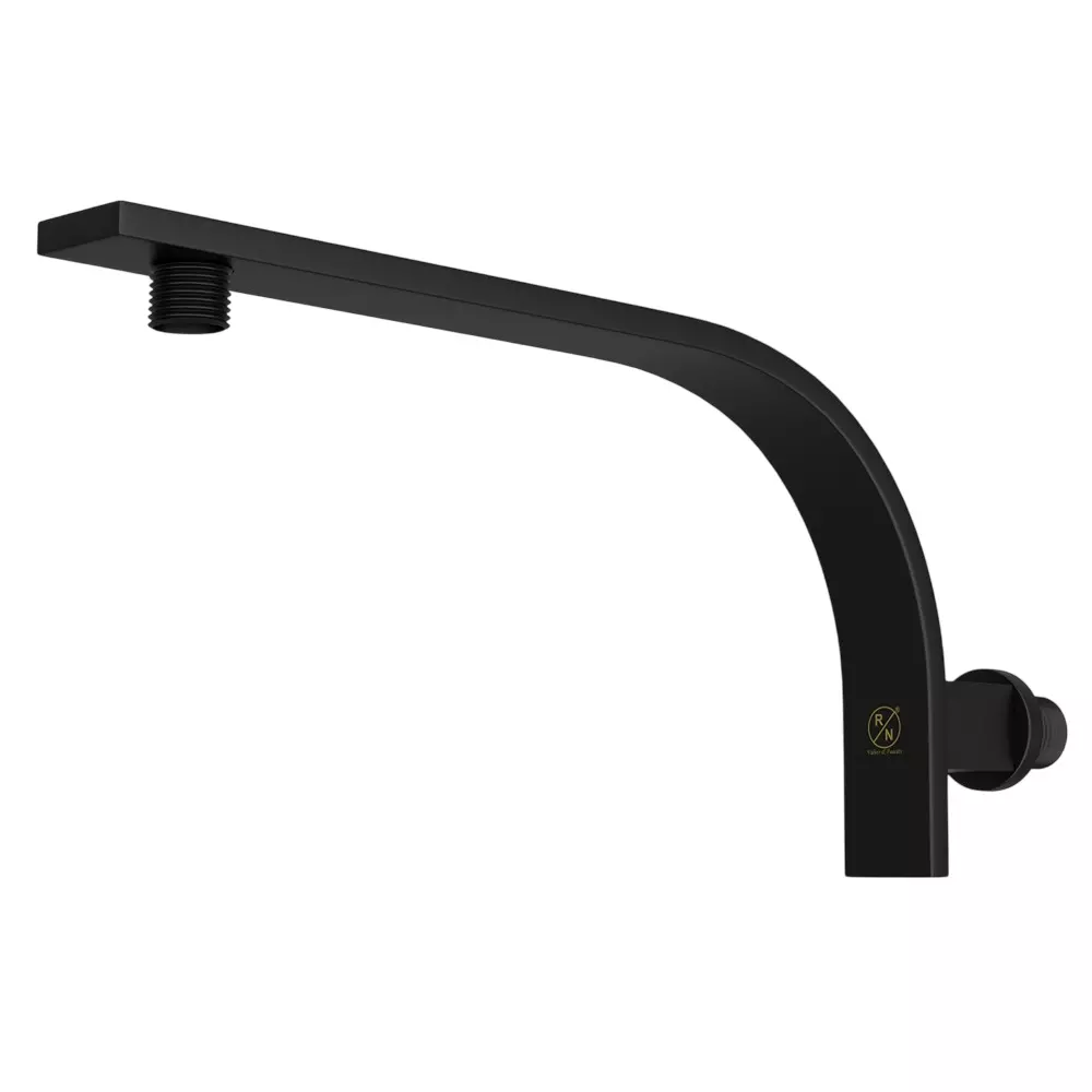 RN Shower Arm Black Chrome Rectangular Stainless Steel Black 45.72 cm (18 inch), RN202B0718 (Pack of 50 Pcs)