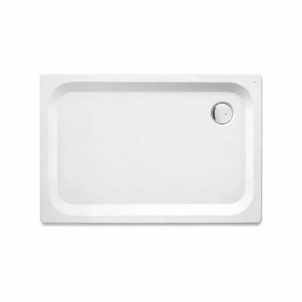 Parryware Universal 500x500x200mm Steel Enamelled Horizontal Drain Shower Tray White, C832099