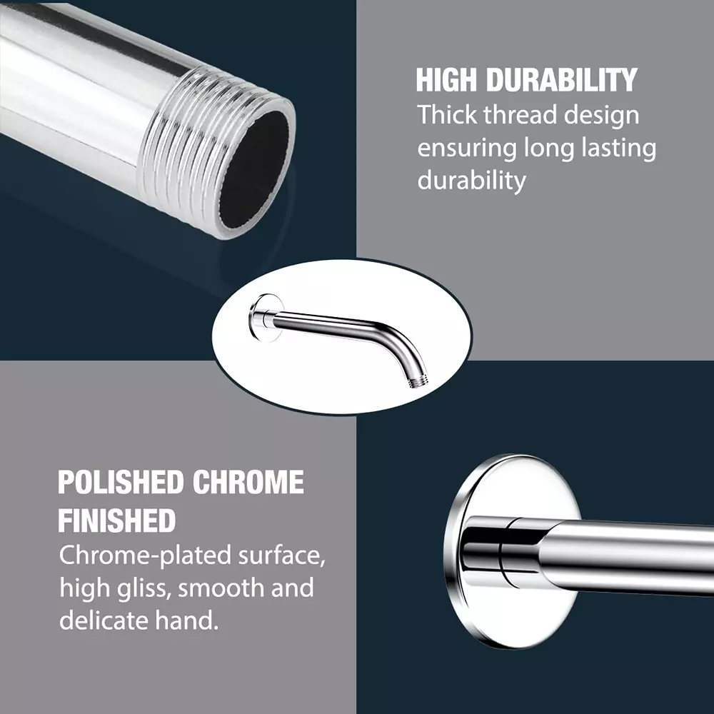 rn-shower-arm-chrome-plated-round-stainless-steel-silver-6096-cm-24-inch-rn202a0324-pack-of-60-pcs
