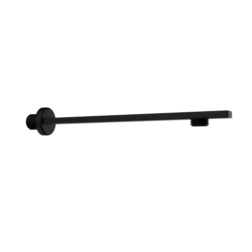 RN Shower Arm Black Chrome Rectangular Stainless Steel Black 30.48 cm (12 inch), RN202B0112 (Pack of 70 Pcs)