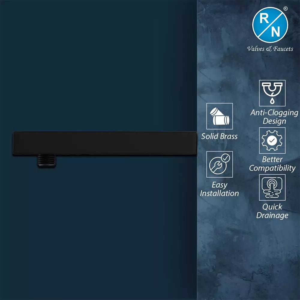 rn-shower-arm-black-chrome-square-stainless-steel-black-3048-cm-12-inch-rn202b0612-pack-of-100-pcs