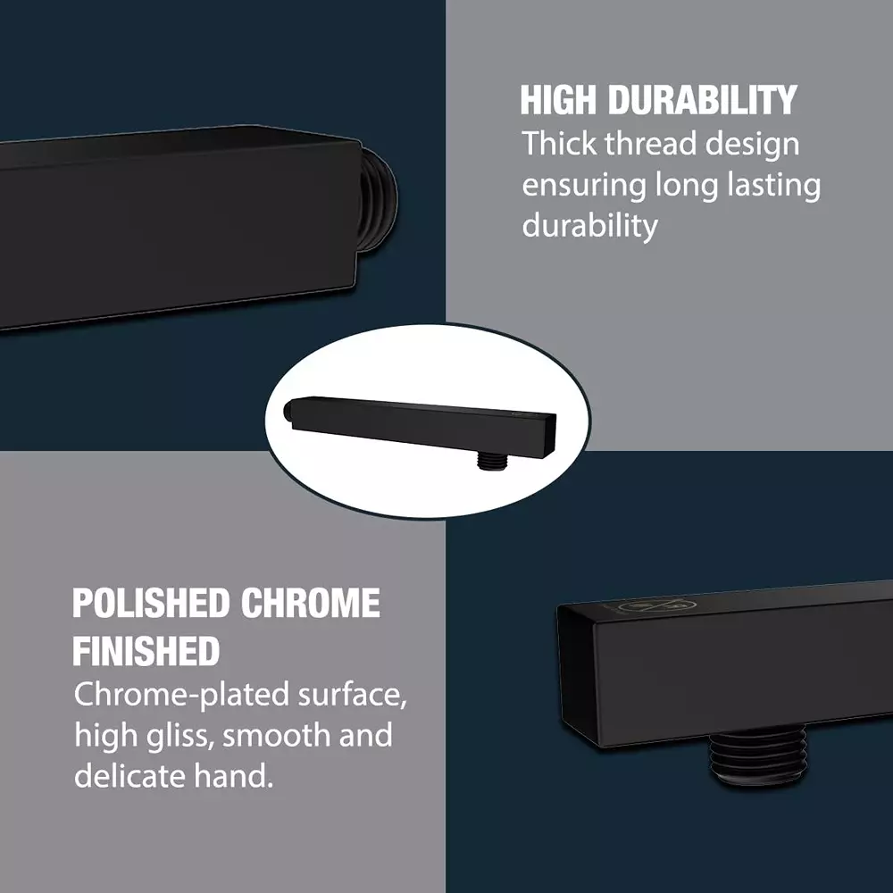 rn-shower-arm-black-chrome-square-stainless-steel-black-3048-cm-12-inch-rn202b0612-pack-of-100-pcs