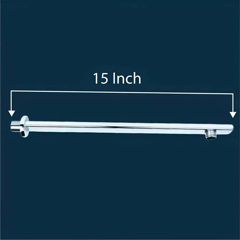 elegant-casa-overhead-rain-shower-arm-with-flange-stainless-steel-silver-375-mm-15-inch-sas7500