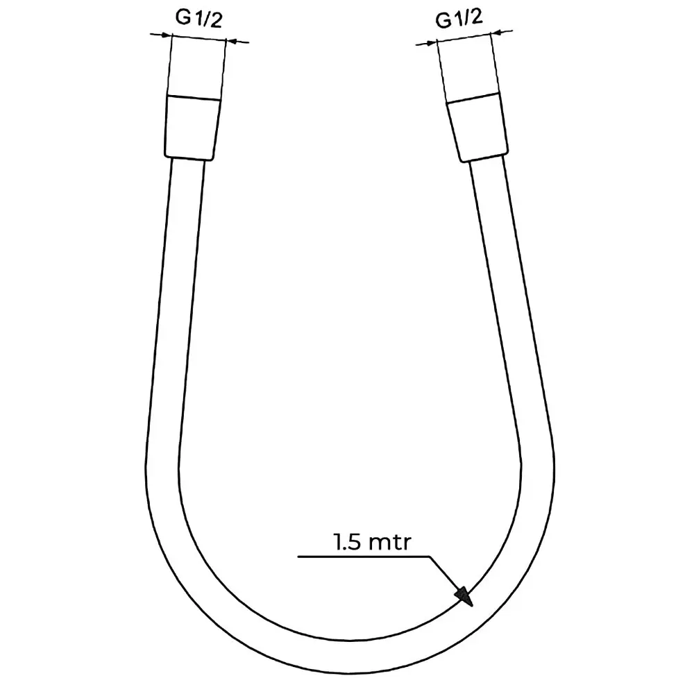 rn-high-quality-shower-hose-gold-pvc-15-m-length-rn6270gopv-pack-of-100-pcs
