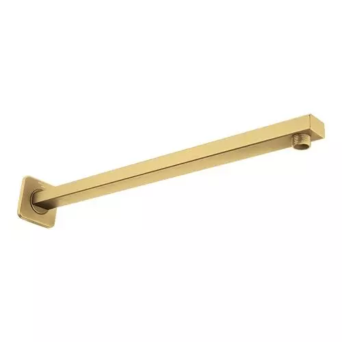 Somany Shower Arm French Collection Brushed Gold Finish Metal Body Wall Mount, 272220790091