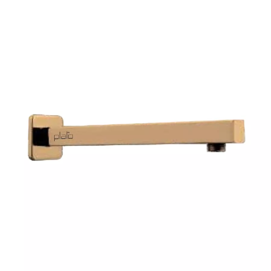 PLATO LAVANYA Series Cube Shower Arm 525 mm Rose Gold with Flange, 7119A RG