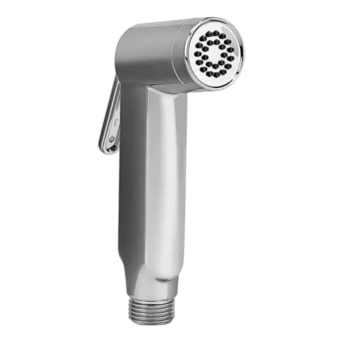 Luv Bath Jet Spray Gun Chrome High Pressure Ergonomic Design ABS Plastic Silver, LB162A