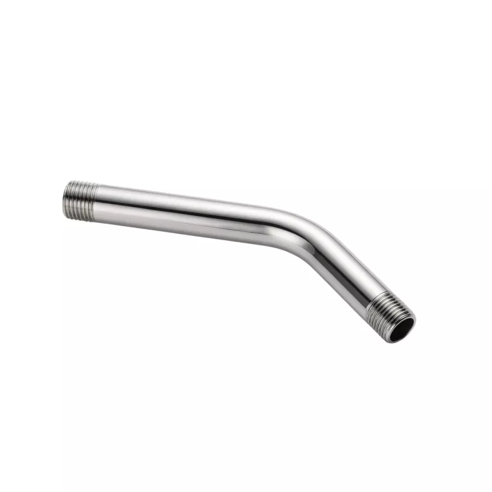 PLUMBER Ecoline Series Shower Arm 150 mm Wall Mounted Stainless Steel Body in Chrome Finish, ERM-0101S