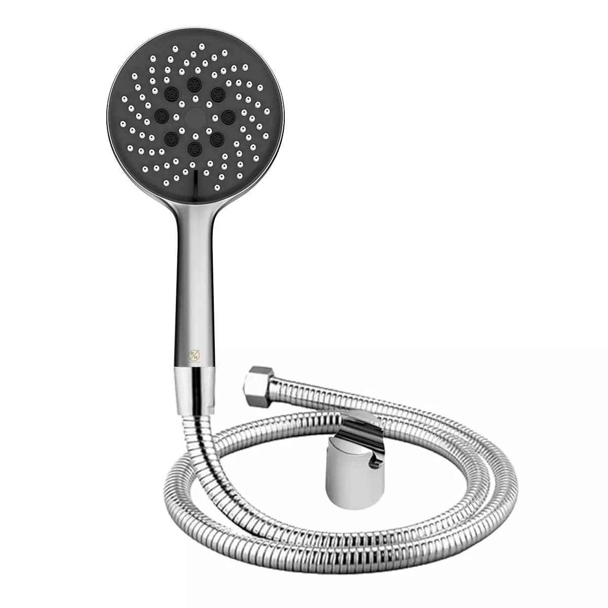 RN 110 mm (4.33 inch) ABS Silver Wall Mount Hand Shower Set with 1.5 m Hose, RNHSBS6942