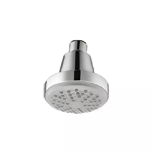Somany Overhead Shower 80 mm 1 Function Cryston Series Round Shape ABS Body Silver Color Ceiling Mount, 272140730091