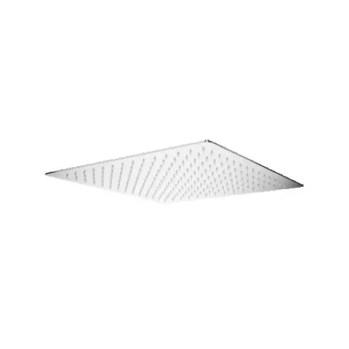 CASLLA Over Head Shower Ultra Thin 4 inch (100 mm) Square ABS Silver Wall Mount, OHS-UT-4X4