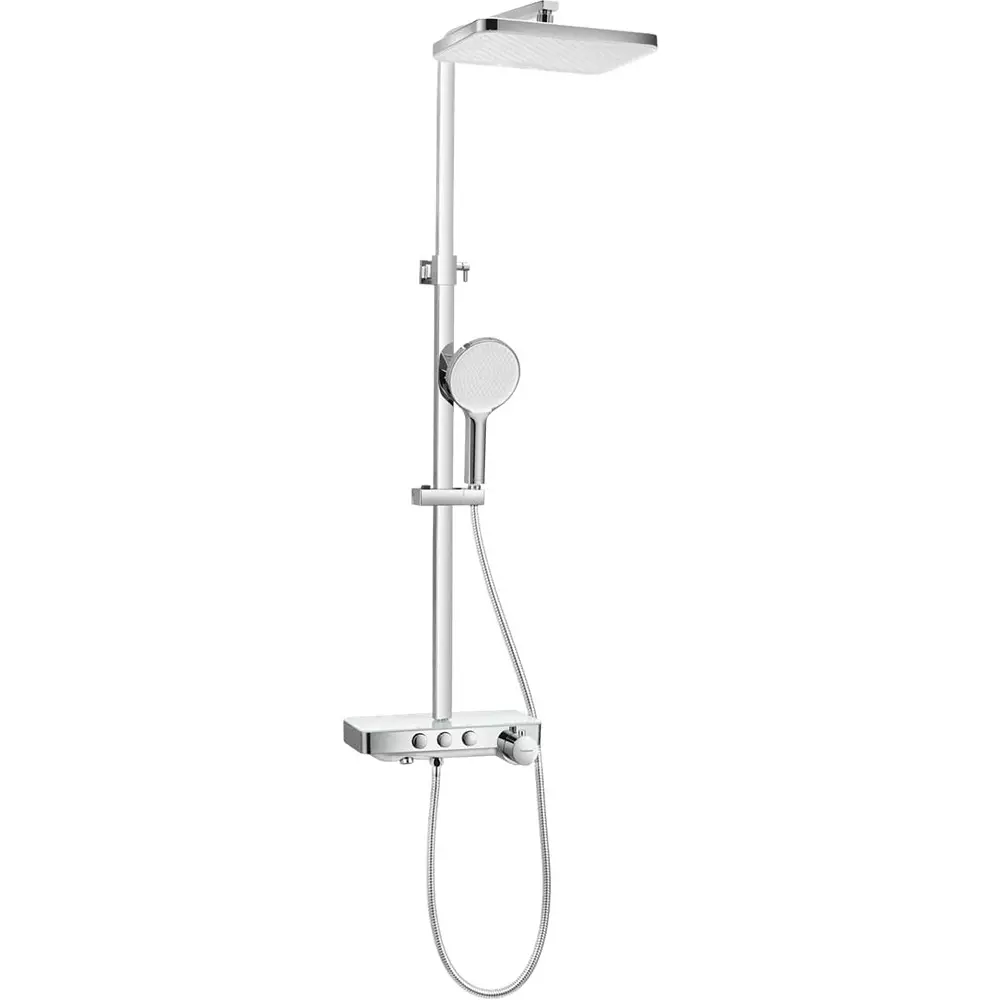 Parryware Serenity Shower Column Square Wall Mount with Child Lock Safety Chrome, T9959A1