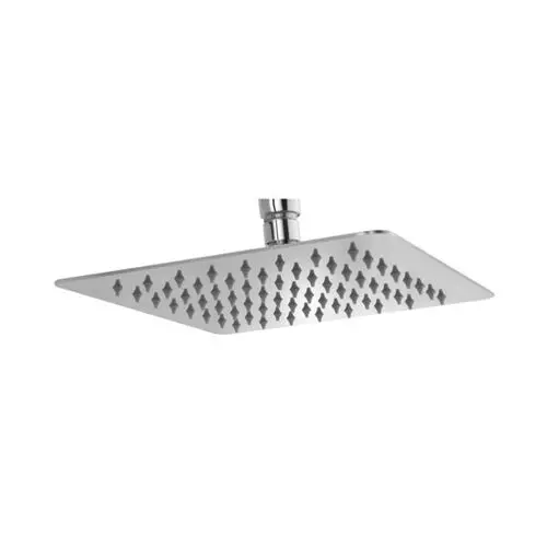 Somany Ultra Slim Rain Shower 250 mm Square Shape Stainless Steel Body Silver Color Ceiling Mount, 272220420061