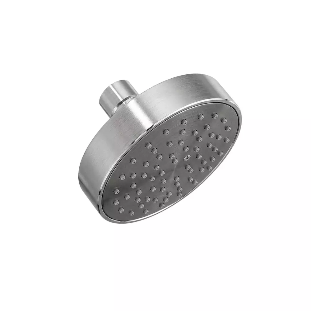 PLUMBER Ecoline Series Overhead Shower 100 mm Round Shape ABS Plastic Body Wall Mounted in Silver Color, ETP-4044