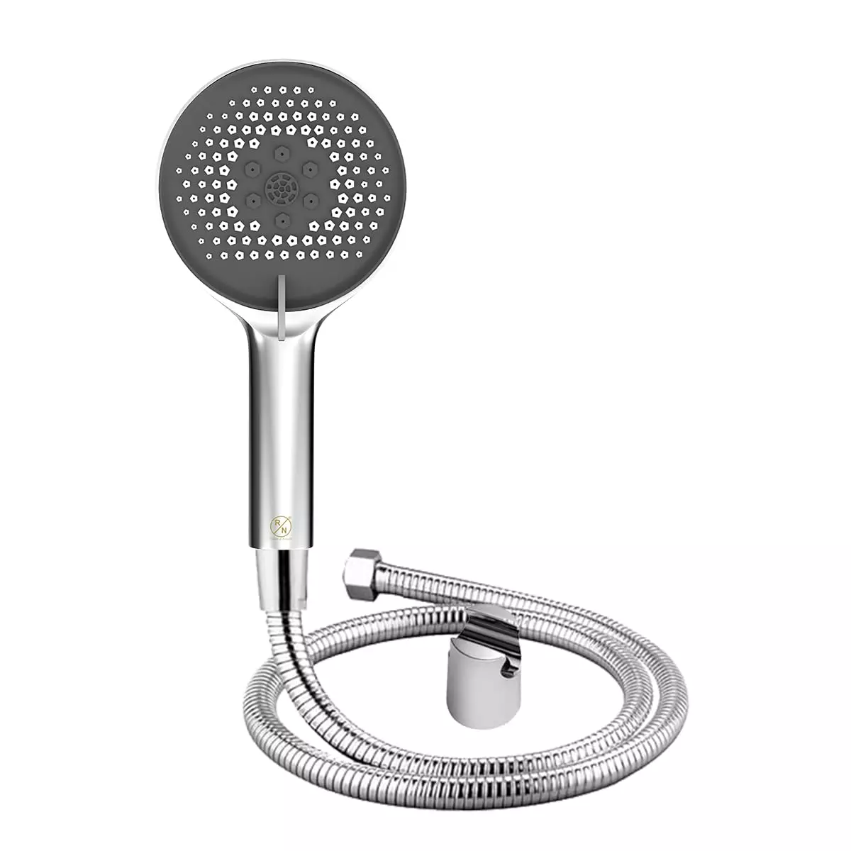 RN 110 mm (4.33 inch) ABS Silver Wall Mount Hand Shower Set with 1.5 m Hose, RNHSBS6963