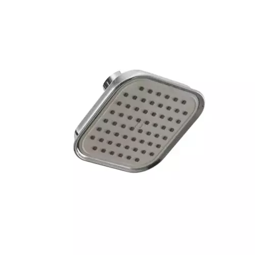 PLUMBER SQUARE Single Flow Overhead Shower (with Antilime Jets) without Shower arm and wall flange, SR-2101W